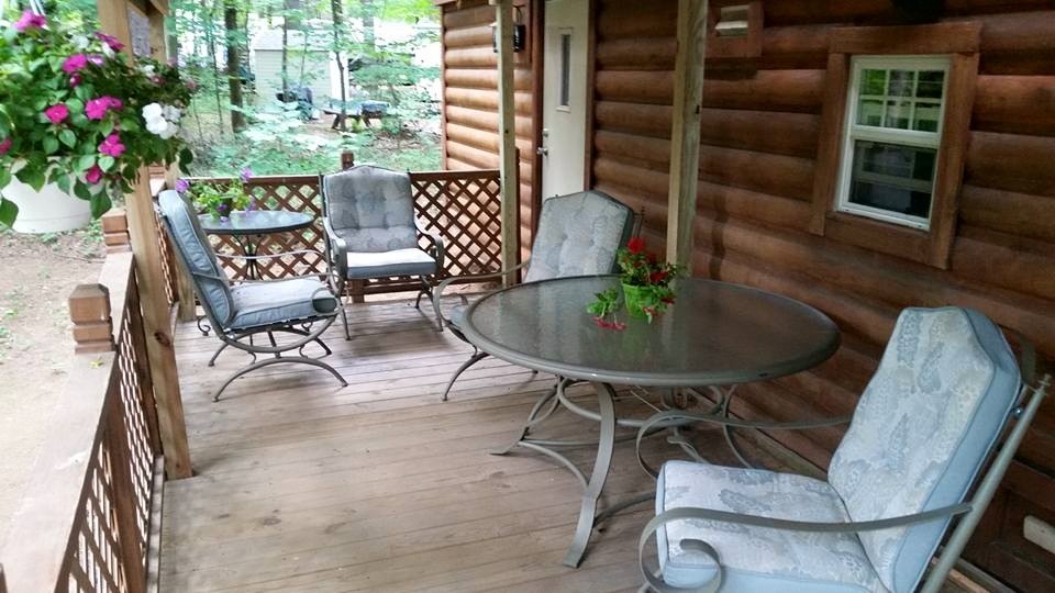 Deck with chairs